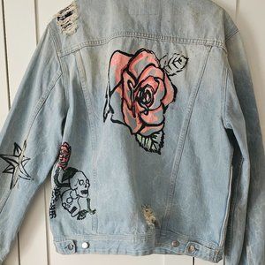 Guess Dillon Graffiti denim jacket XL